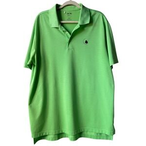 Adidas Golf Polo Shirt ClimaLite Performance Athletic Green Men's Large‎